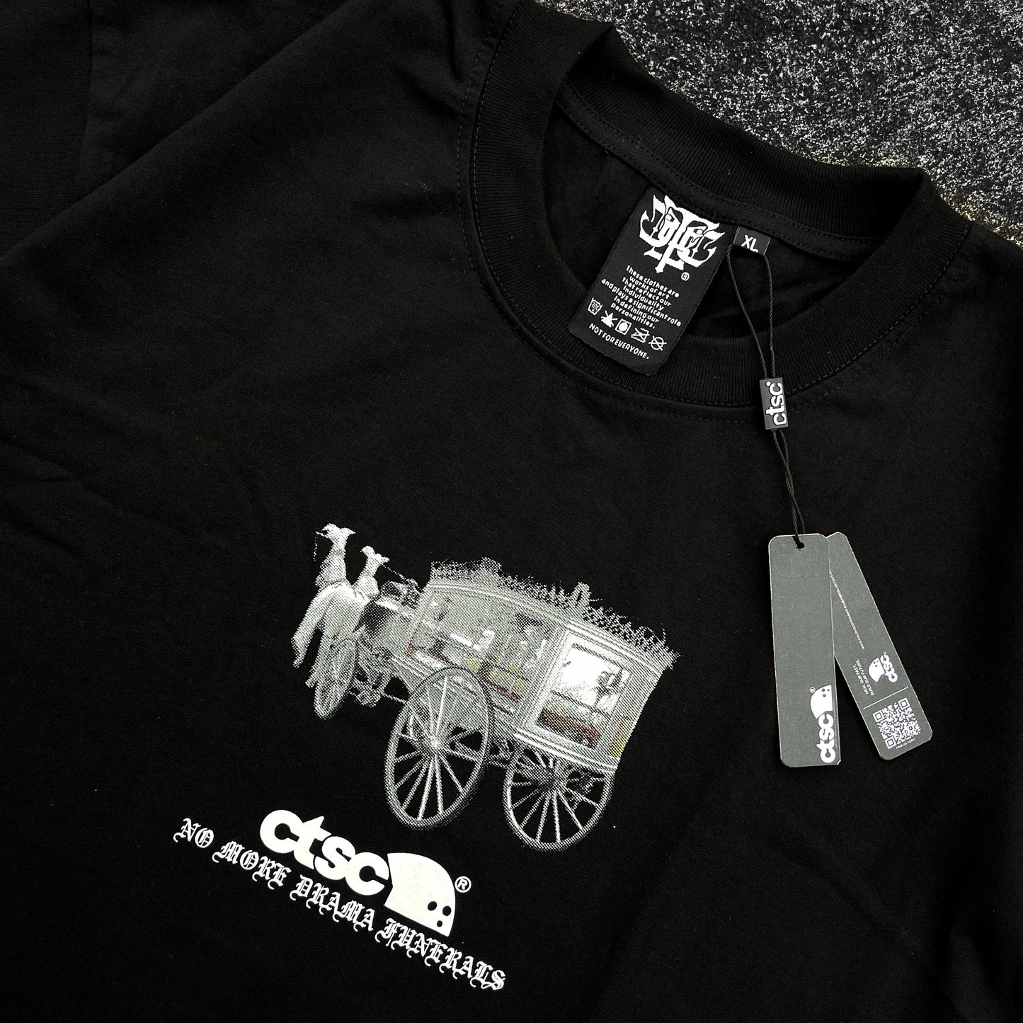 NO MORE DRAMA FUNERALS T-SHIRT
